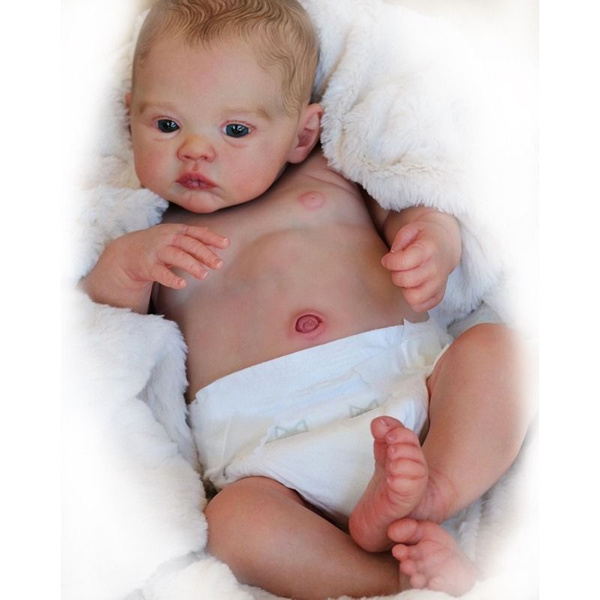 18-Inch Reborn Baby Girl Doll: Meadow - Vinyl Body