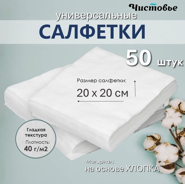 Spunlace Disposable Wipes - 20x20cm (50 Count) - Cleanliness & Versatility