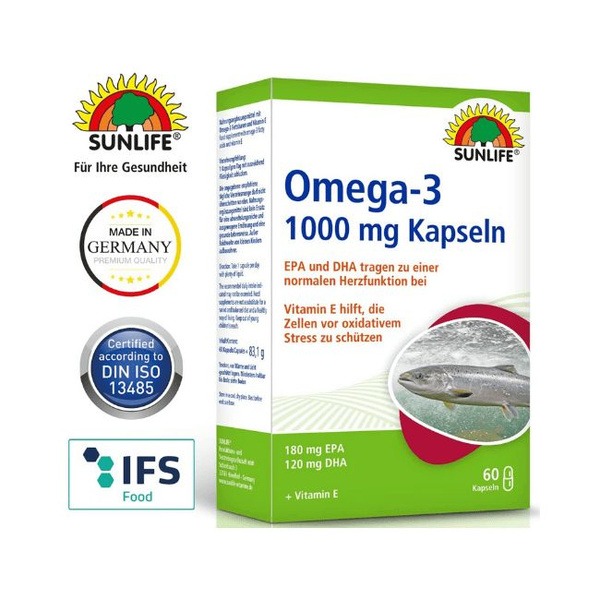 Sunlife Omega-3 1000mg - 60 Capsules