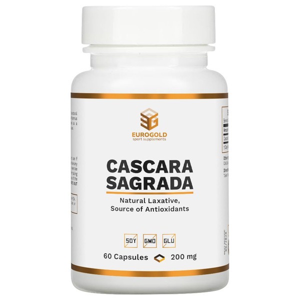 Cascara Sagrada 200mg Capsules (60 Count) - European Gold Standard