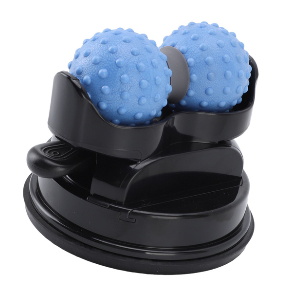 Wall Massage Ball with Suction Cup, Dual Neck, Back, and Leg Massager, ABS, Smooth Surface Ready