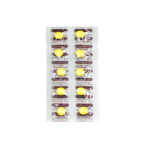 Thailand Dimenhydrinate Motion Sickness Tablets (10 Count)