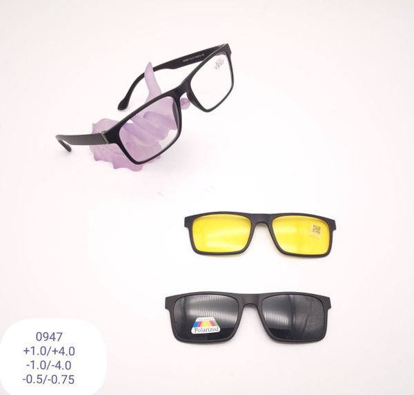 Ralph0947 Custom Prescription Glasses: 3-in-1 Polarized Sunglasses & Anti-Glare