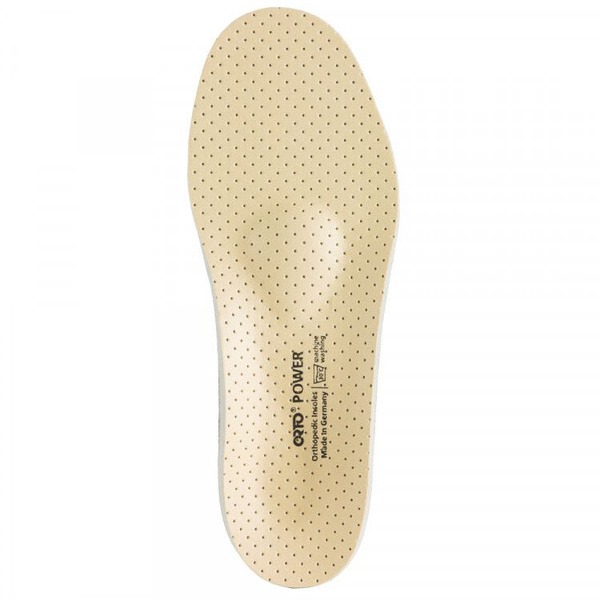 Orthotic Insoles with Rigid Support (Heel Spur, Heel Pain Relief) - Beige, Size 45
