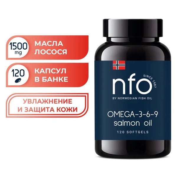 Omega-3 6 9 Fish Oil (Norway), 120 x 500mg Capsules