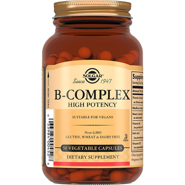 Solgar B-Complex Capsules 50ct (Dietary Supplement)