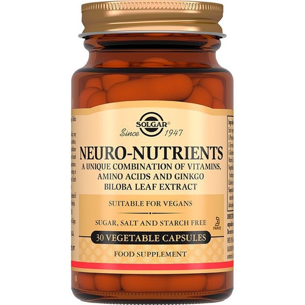 Solgar Neuro-Nutrients Supplement - 30 Capsules