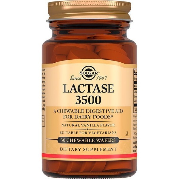 Solgar Lactase 3500 Enzyme Supplement - 30 Tablets