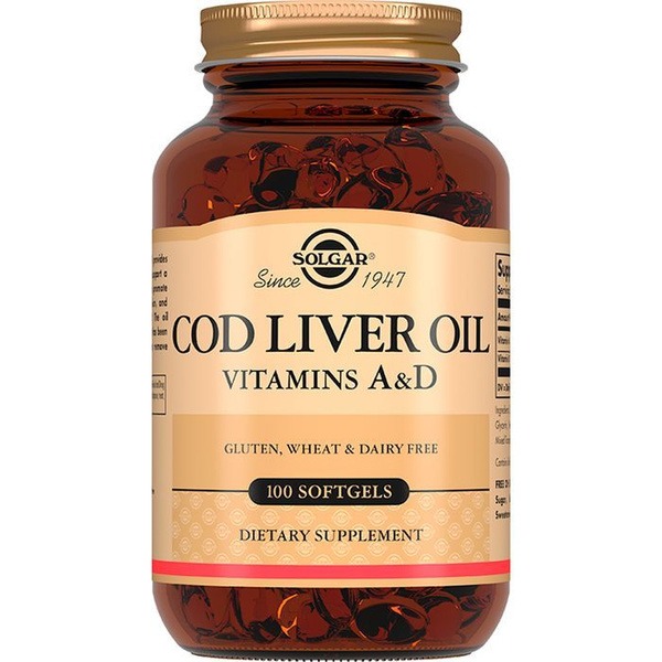 Solgar Norwegian Cod Liver Oil 100 Capsules