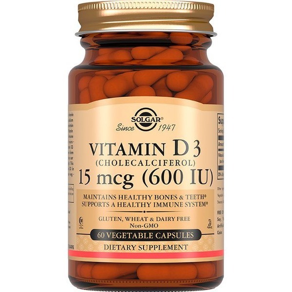 Solgar Vitamin D3 600 IU (60 Capsules)