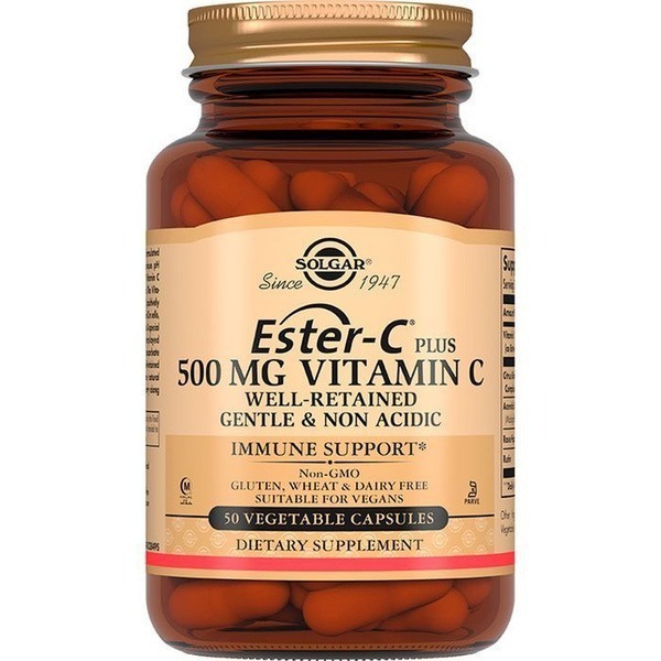 Solgar Ester-C Plus Vitamin C 500mg, 50 Capsules