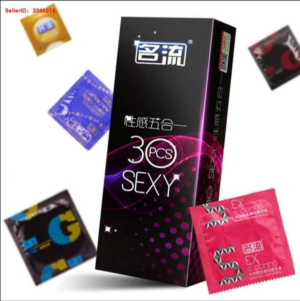 Condoms Variety Pack: 30 Count, 5 Assorted Types