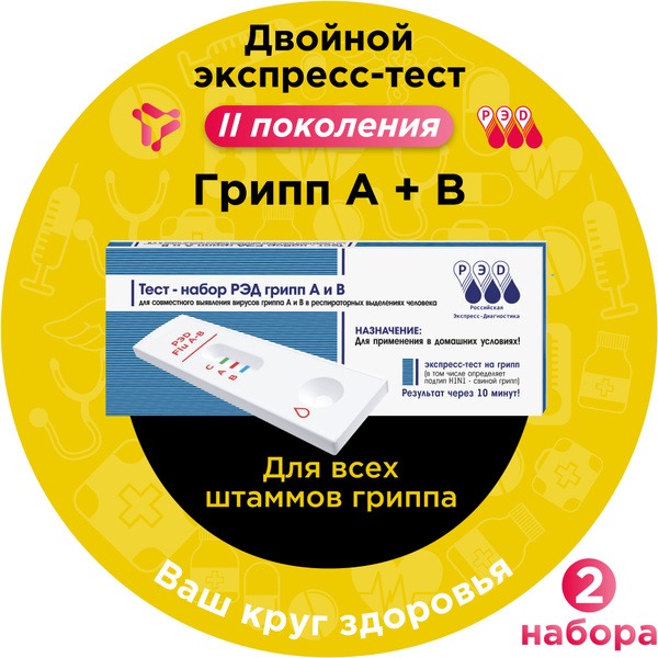 Rapid Flu A & B Test (2 Pack)