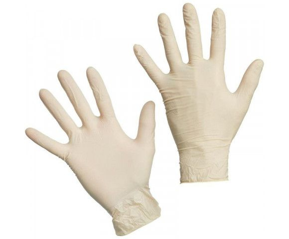 Powdered Non-Sterile Examination Gloves, Size Large (50 Pairs/Pack)