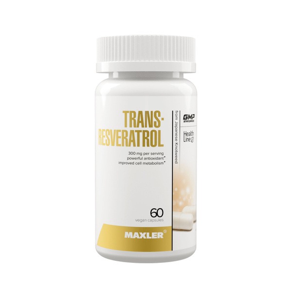 Heart & Vessel Support: Maxler Trans-Resveratrol 60 Capsules