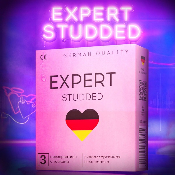 Expert Studded Condoms (3 Pack)