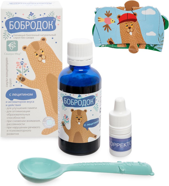 Bobrodok Brain Boost Smoothie Concentrate: Lecithin Syrup, 50ml