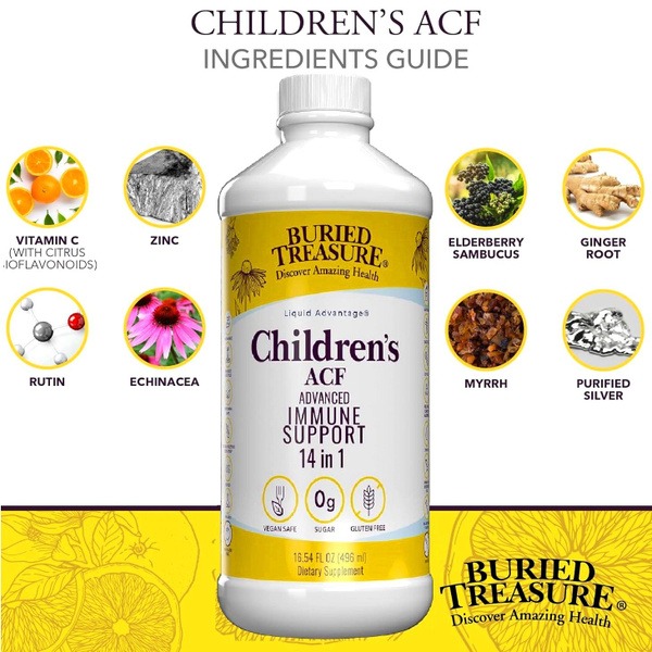 Kids' Immune Support Liquid: 14 Vitamins & Herbs (496ml)