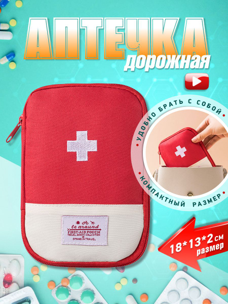 NELLI First Aid Kit: Portable Travel Medical Kit