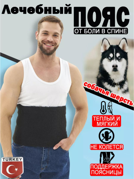 Back Pain Relief Belt: Dog Wool Support