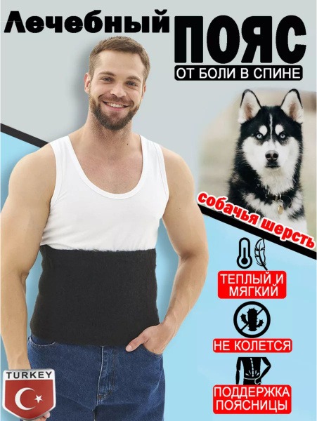 Back Support Belt with Dog Hair: Pain Relief & Healing