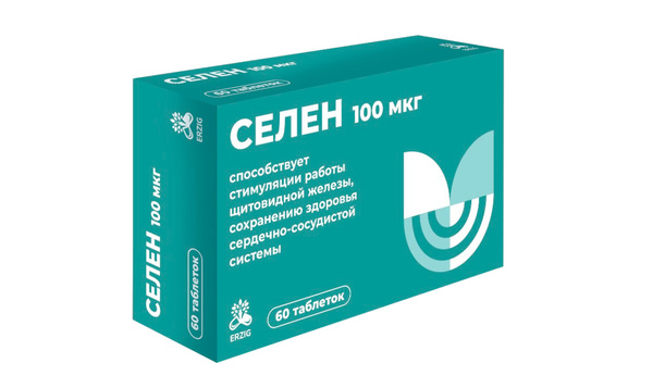 Selen 100 mcg Tablets - 60 Count