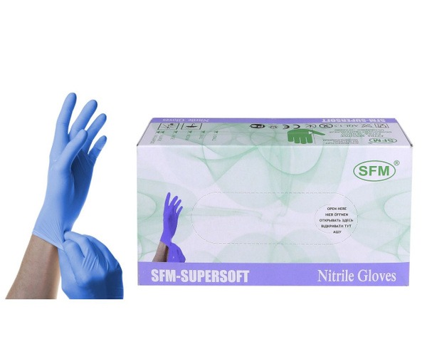 Nitrile Exam Gloves, Powder-Free, Textured, Small, 50 Pairs