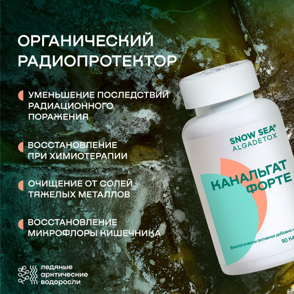 Kanalgut Organic Enterosorbent & Radioprotector (90 Capsules)