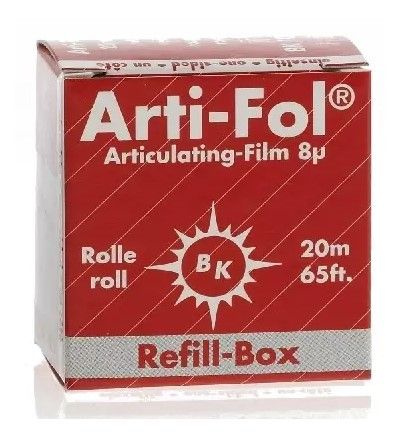 Dental Bite Registration Foils (VK 25, Double-Sided Red, 8µm, 20x22mm)