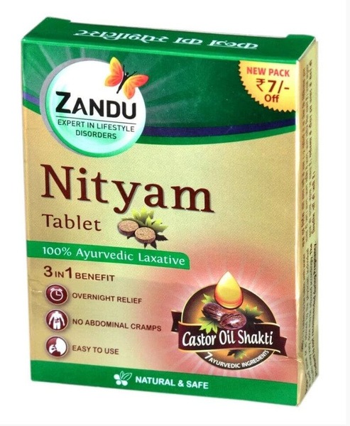 Zandu Nityam Natural Laxative (10 Tablets)