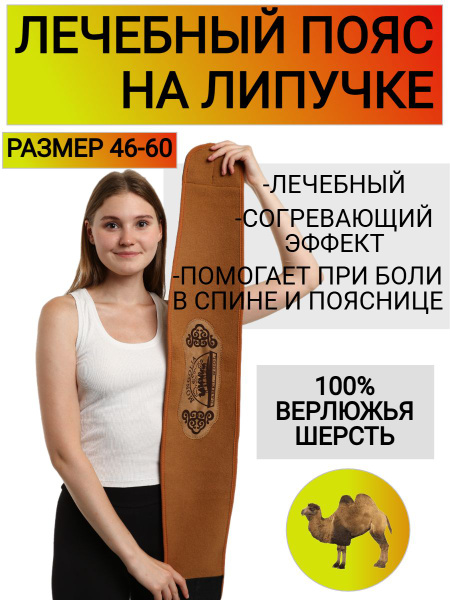 Mongolian Camel Wool Back Support Belt - Size 54
