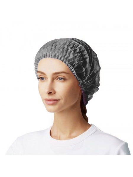 Black Disposable Medical Bouffant Caps (100 Pack)