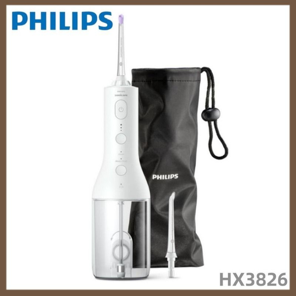Philips Sonicare 3000 Cordless Water Flosser (HX3826/31, White)