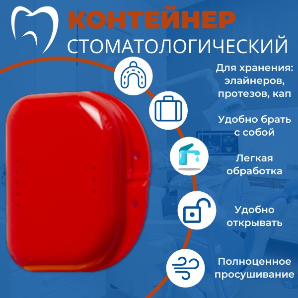 Sterile Orthodontic Case: Portable Container for Retainers, Braces & Mouthguards