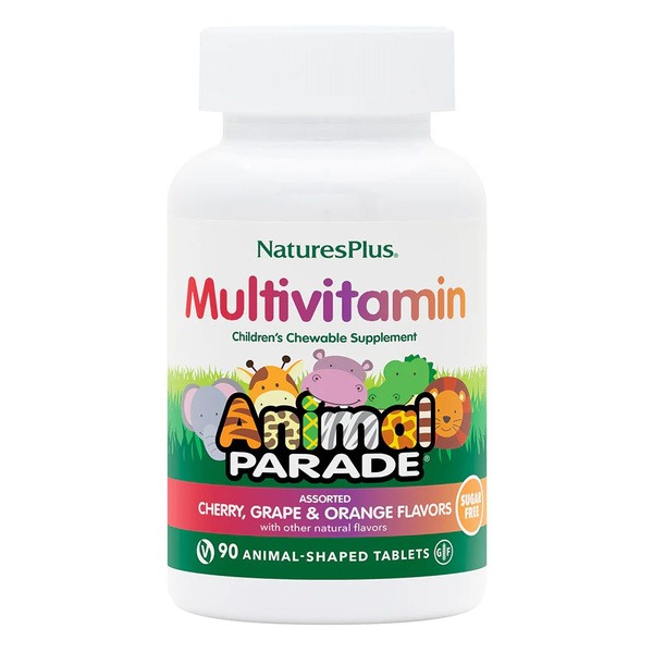 Animal Parade Kids Vitamins: Sugar-Free, Assorted Fruit Flavors (90 Count)