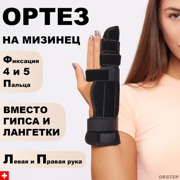 Wrist Brace with Pinky & Ring Finger Support - Medium