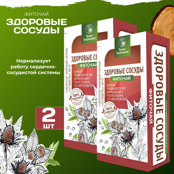 Herbal Blend for Healthy Vessels: Thins Blood & Prevents Blood Clots (2 Pack)