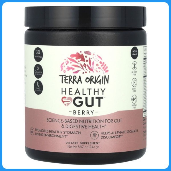 Terra Origin Gut Health Supplement: Berry Flavor, 243g