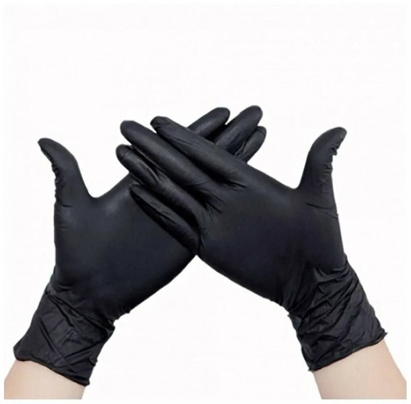 Nitrimax Black Nitrile Gloves, Size XL (100 Count/50 Pairs)
