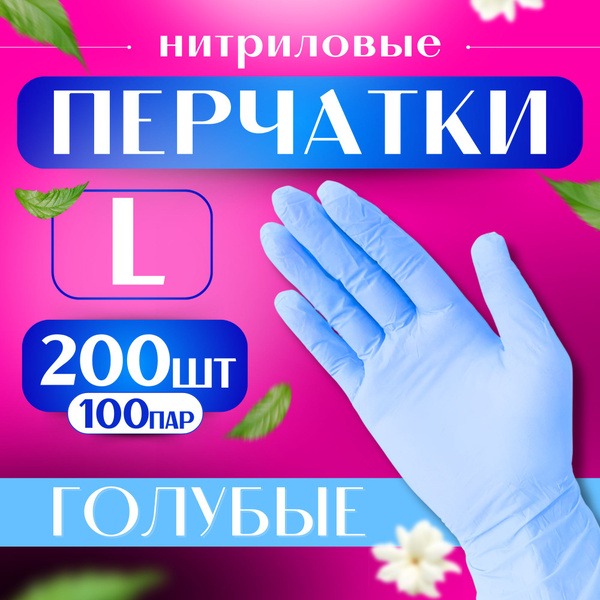 Nitrile Gloves (Large) - 200 Count Box