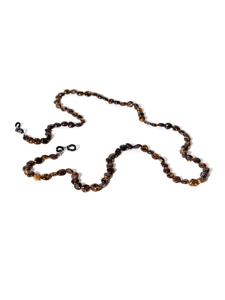 Amber Eyeglass Chain, 70cm, Natural Stone