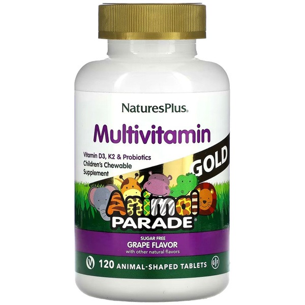 Kids' Animal Parade Multivitamin Gummies (120 Count) - Grape Flavor