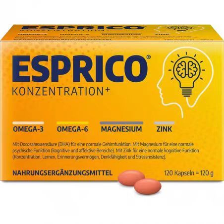 Esprico Omega-3 & Magnesium Zinc Supplement - 120 Capsules
