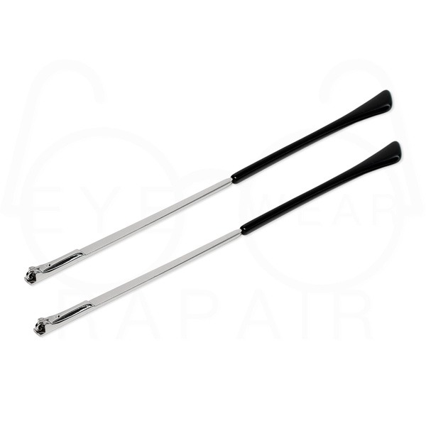 Silver Metal Eyeglass Repair Sleeves with Flex Arm (3.6x0.8x140mm)