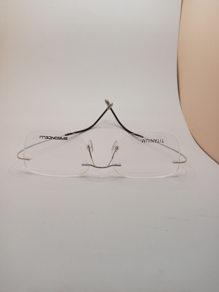 Baroncelli Unisex Titanium Rimless Eyeglass Frames