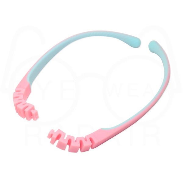 Kids' Silicone & TR90 Ear Hooks (3.0x5.0x130mm), Pink & Blue