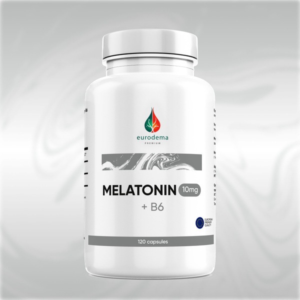 Melatonin 10mg + B6 25mg (120 Capsules): Sleep Aid & Relaxant