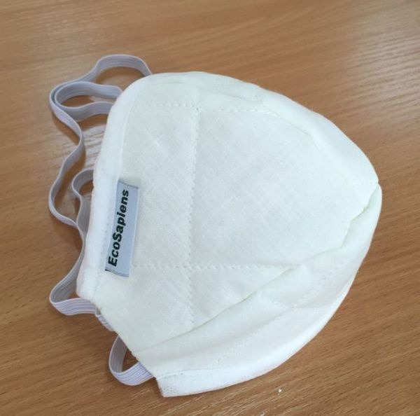 Reusable White EcoSapiens ES-600 Face Mask (Non-Medical)