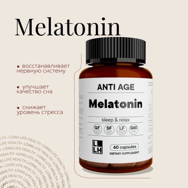 Melatonin 3mg Sleep Aid: Fast-Acting Sleep Support with Vitamin B6 (60 Capsules)