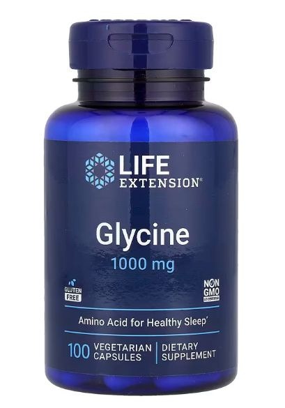 Glycine 1000mg (100 Capsules): Brain Support, Anxiety Relief, & Better Sleep